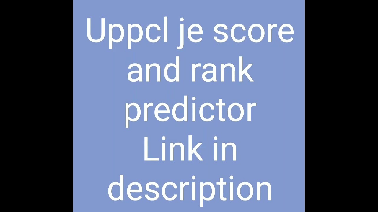 uppcl je score calculator uppcl je answer key out