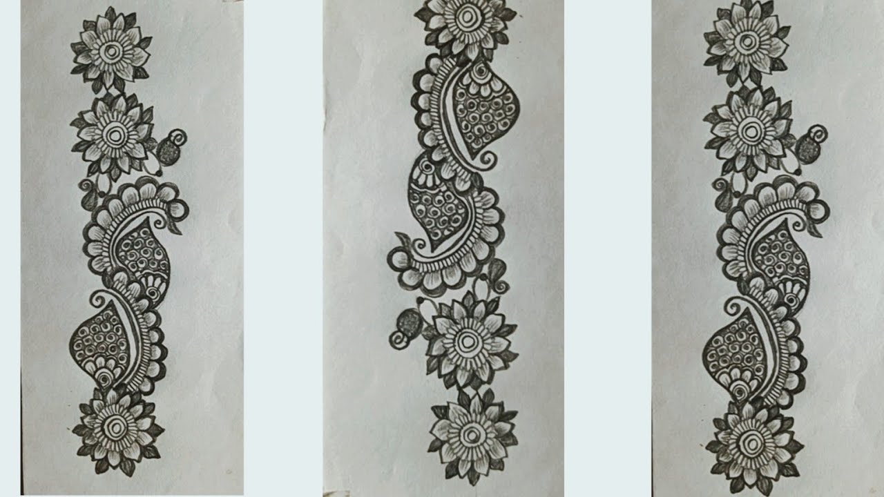Beautiful styles arabic mehndi design/flower mehndi/very simple and unique arabic mehndi design 