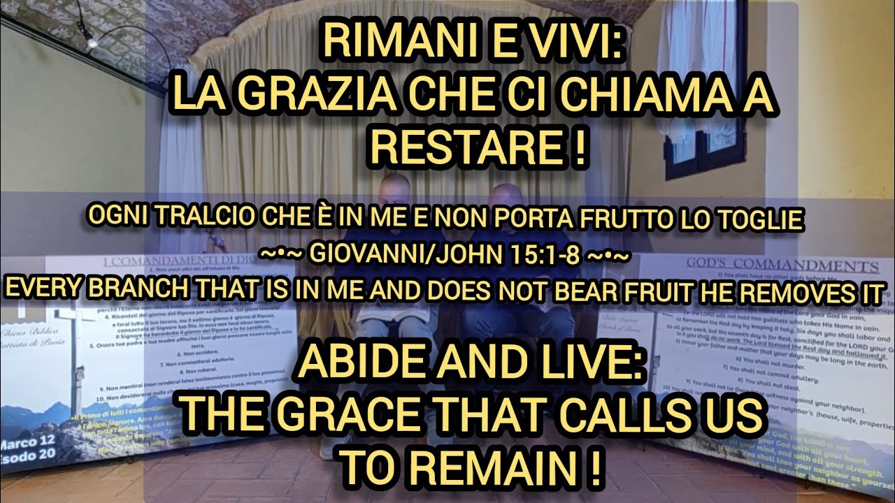 Ogni Tralcio in Gesù che non porta frutto viene rimosso 