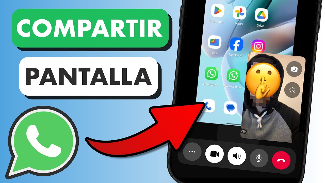COMO COMPARTIR PANTALLA EN VIDEOLLAMADA DE WHATSAPP