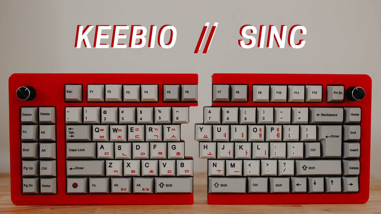 Keebio Sinc - Split 75% Keyboard Build