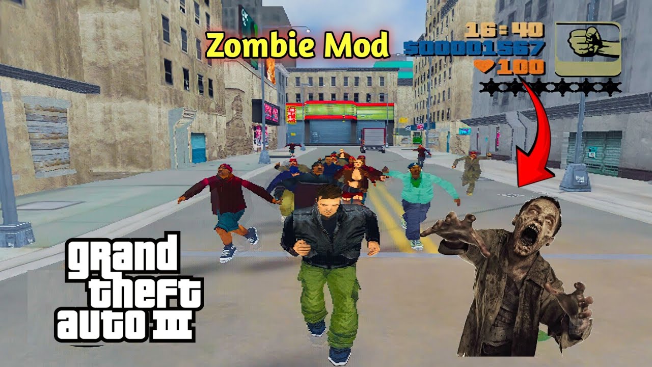 GTA 3 Zombie Mod Cheat Code | How To Download And install Zombie Mod