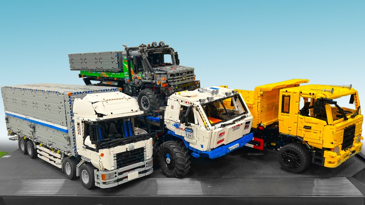 Truck filled with Orbizes - Lego Technic