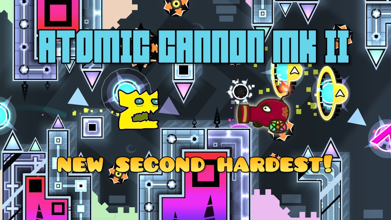 [TOP 155] ATOMIC CANNON Mk II 100% (Second Hardest! Extreme Demon #62) | Geometry Dash