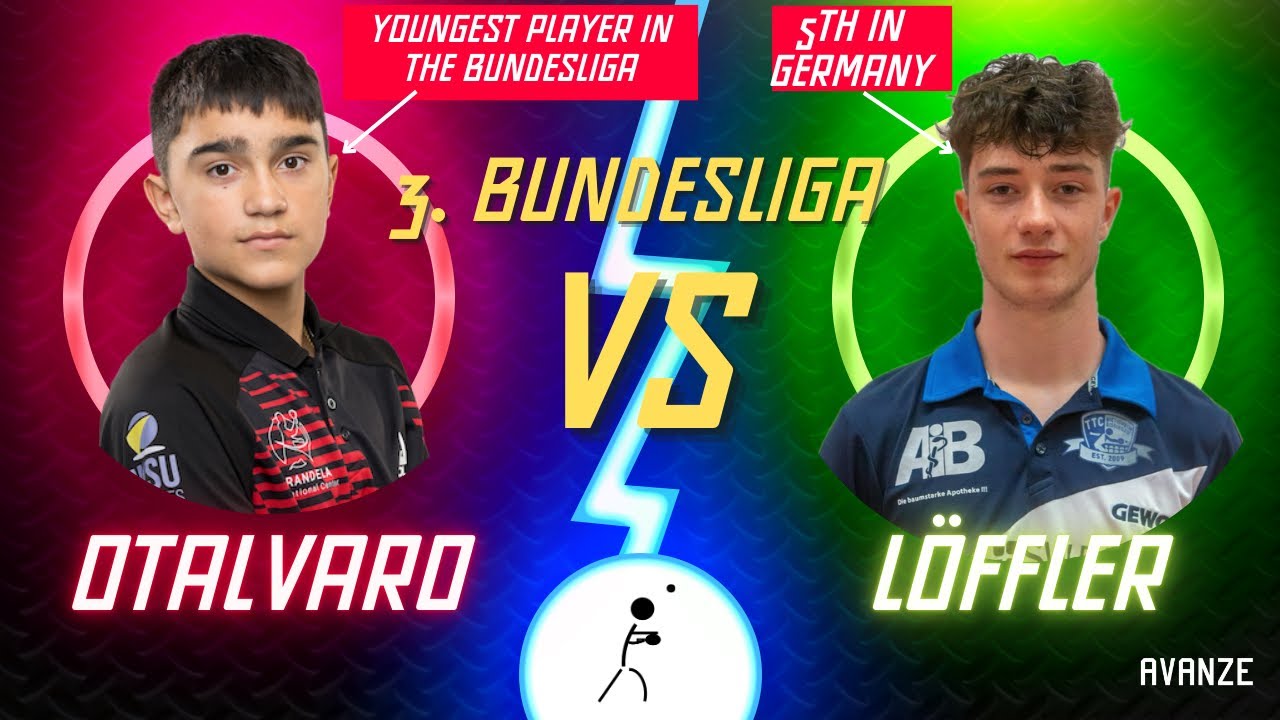 YOUNG BUNDESLIGA! | Emanuel Otalvaro vs Jeromy Löffler - 3. Bundesliga Table Tennis | AVANZE