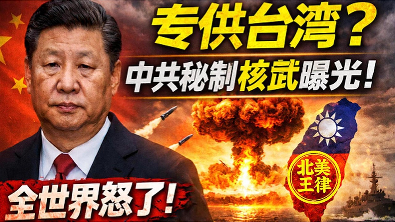 專供台灣？中共秘制低當量核武器直指台海！全世界炸鍋｜北美王律觀台海第1044期｜Custom Nukes for Taiwan?