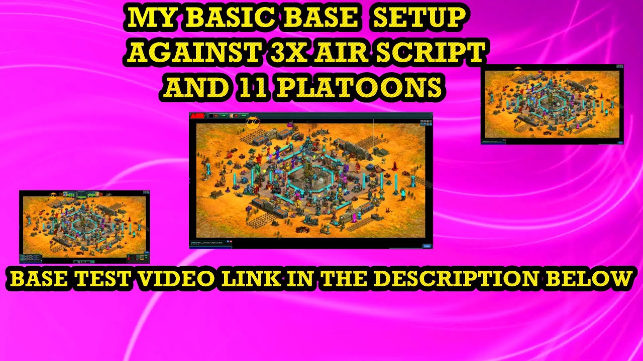 WAR COMMANDER - MY BASIC BASE SETUP AGAINST 3 AIR SCRIPT ATTACK & 11 TOONS