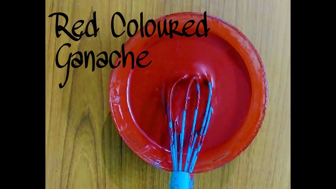 Red Coloured Chocolate Ganache Recipe