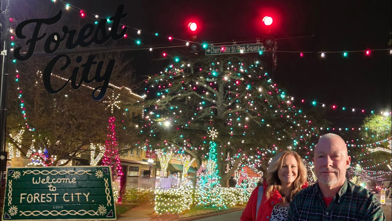 Beautiful Christmas Lights Of Forest City, North Carolina