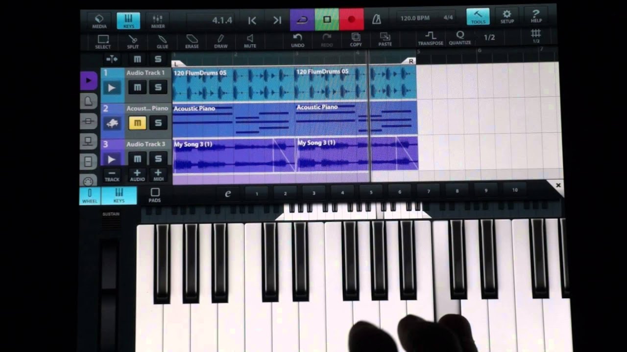 Cubasis with GarageBand and FL Studio instruments