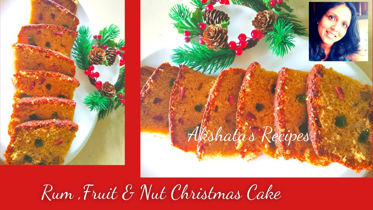 Rum,Fruit & Nut Christmas Cake Recipe|Christmas 2021 series|Akshata's Recipes|Recipe 40