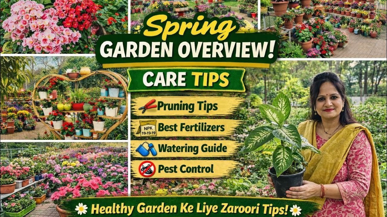 Spring Garden Overview 2026 🌼 | Mere Garden Mein Spring Ki Full Blooming Tour