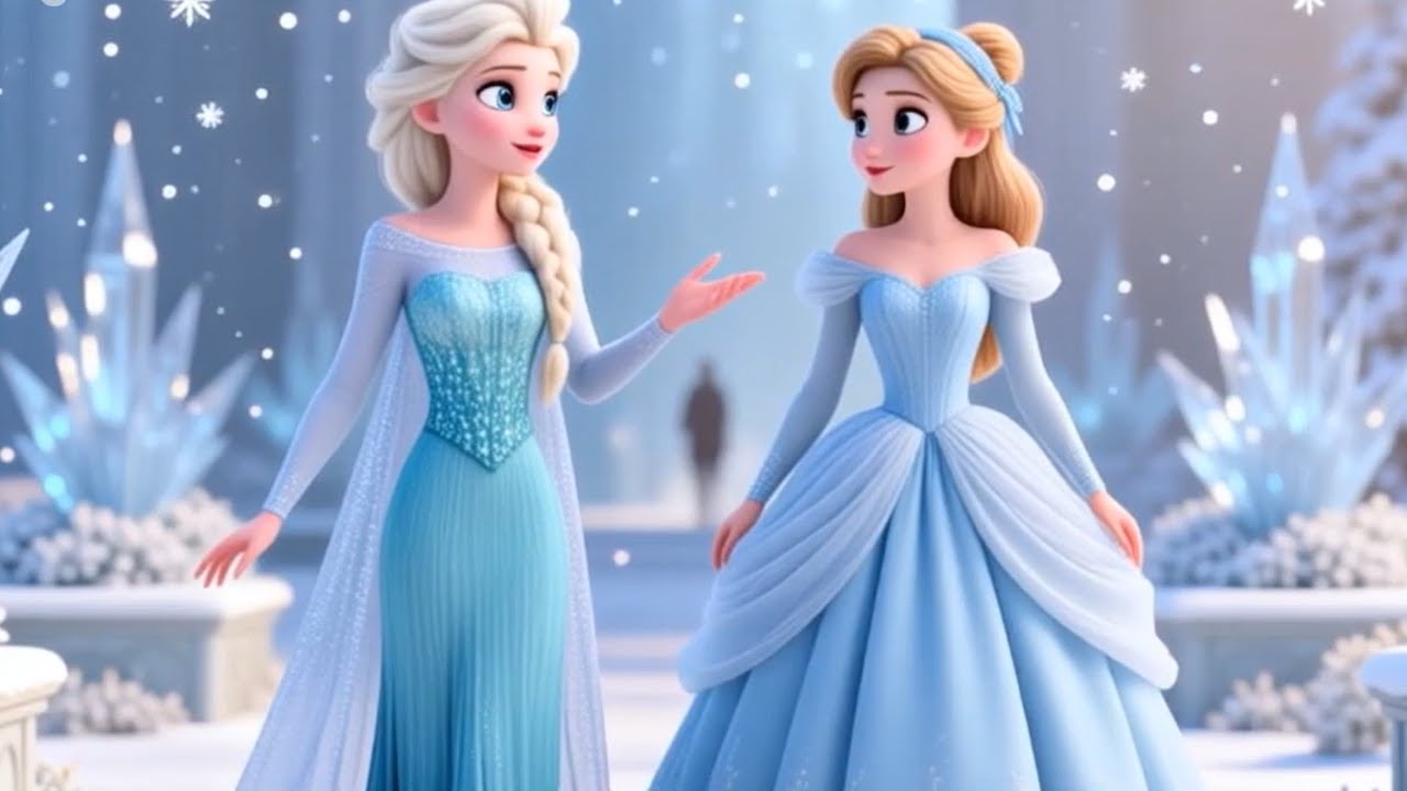Princess Elsa Meets Cinderella | Magical Princess Crossover Story for Kids