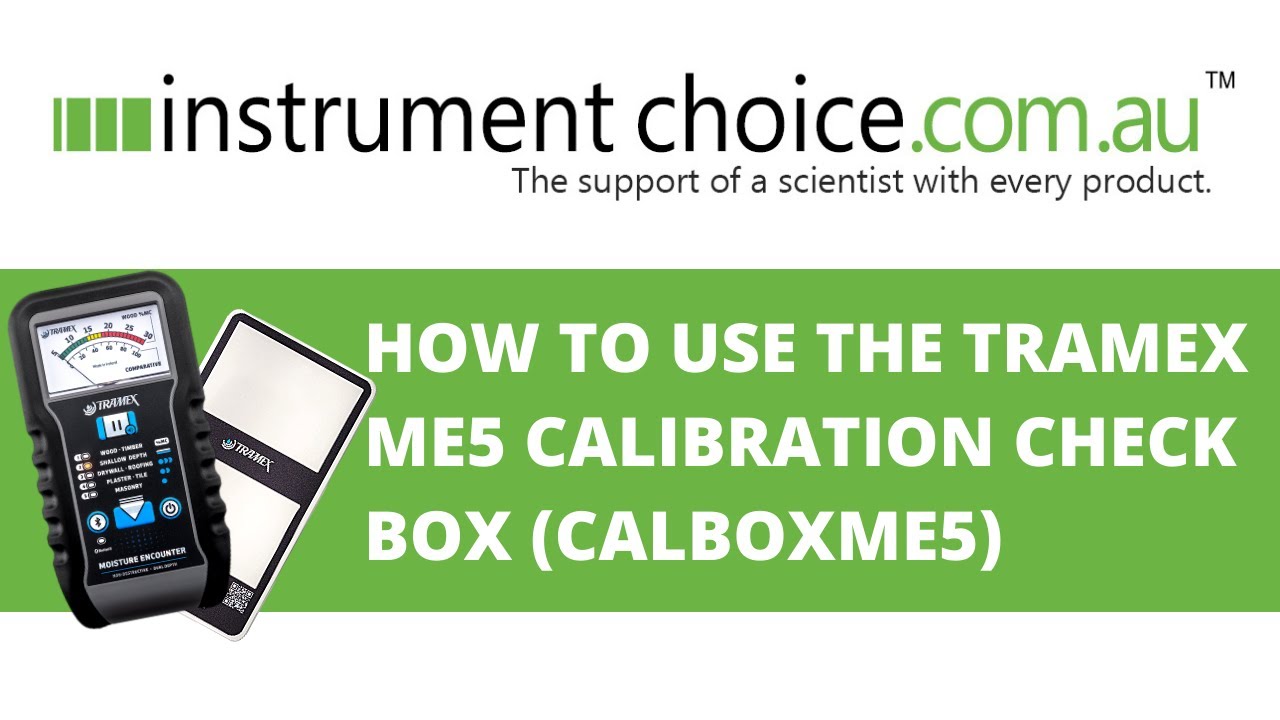 How To Use The Tramex ME5 Calibration Check Box (CALBOXME5)