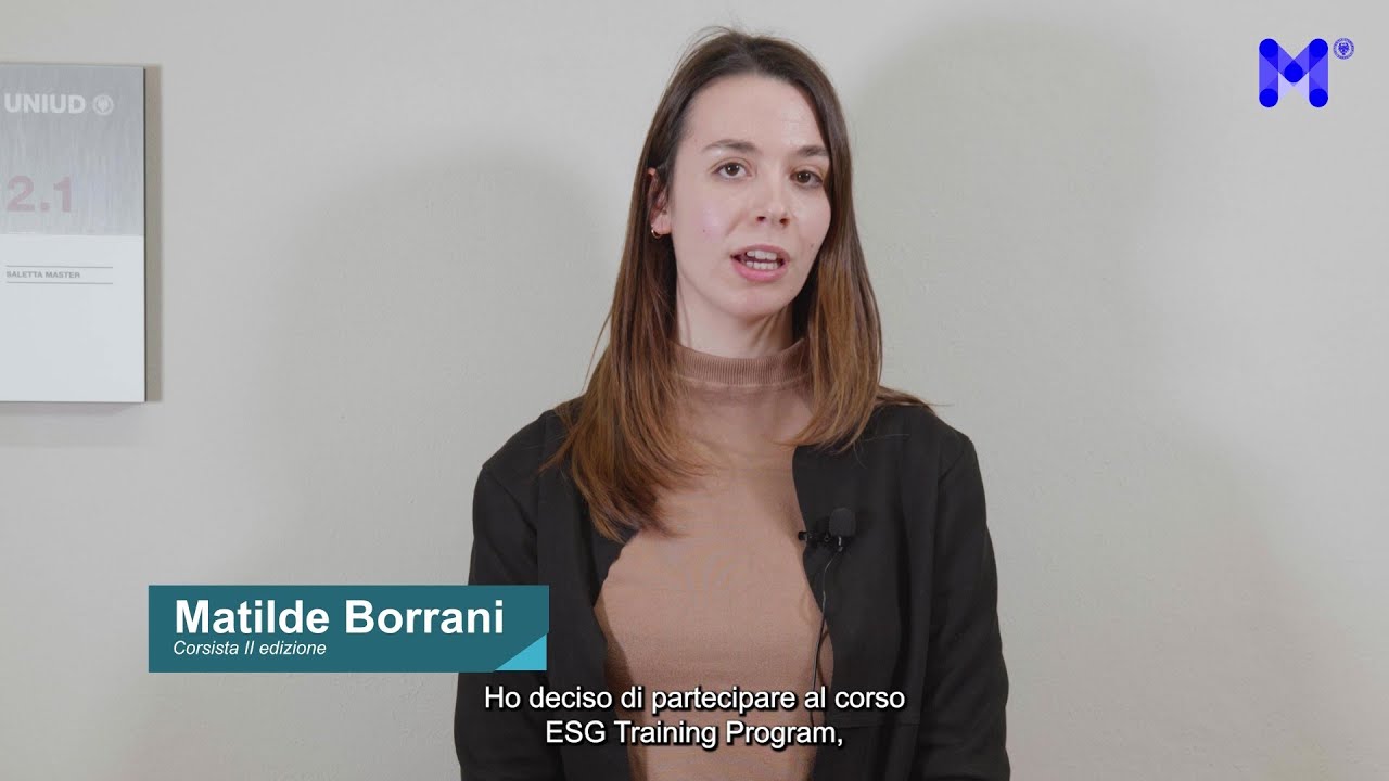 Corso di perfezionamento in "ESG TRAINING PROGRAM" - Matilde Borrani
