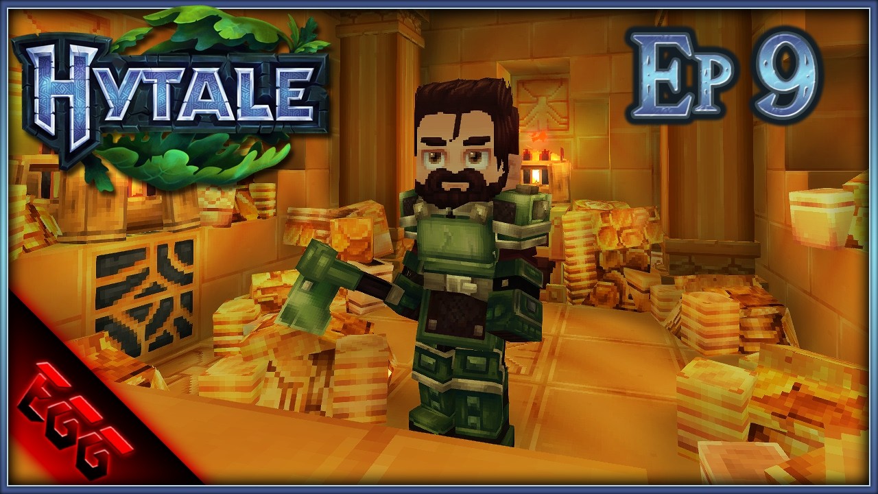 🔴I Made a Golden Room & Filled It With Treasure! | HYTALE | Ep9