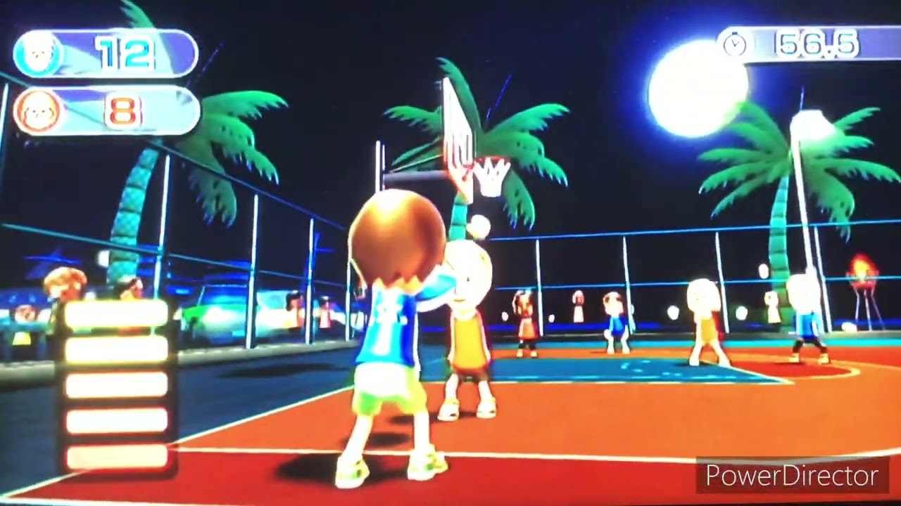 Wii Sports Resort Series: Basketball Pickup Game (Nelson vs. Nelly)