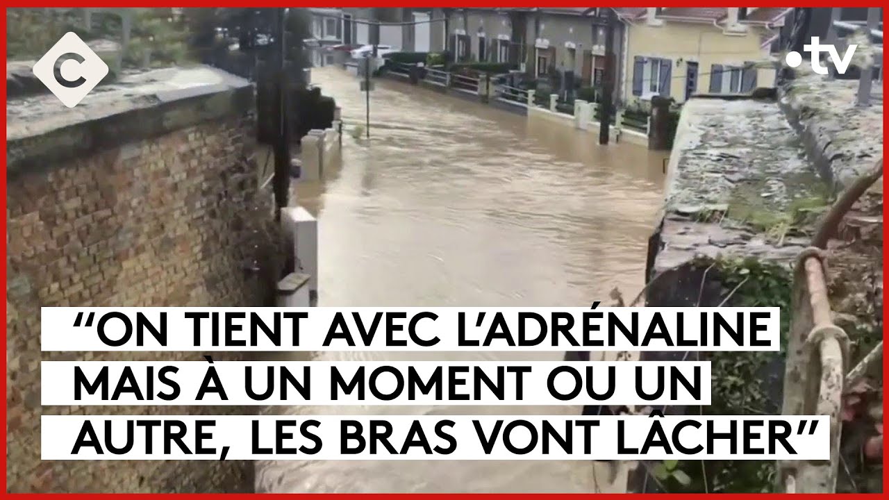 Inondations : le Pas-de-Calais sous les eaux - La Story - C à Vous - 08/11/2023