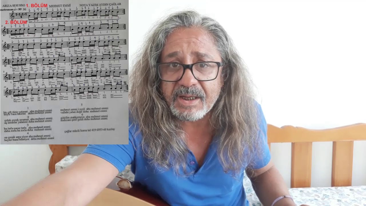 SOLFEJ AŞIK MAHZUNİ ŞERİF AHA MEHMET EMMİ DEHA MEHMET EMMİ KISA SAP BAĞLAMA EKLEYEN SURGEON