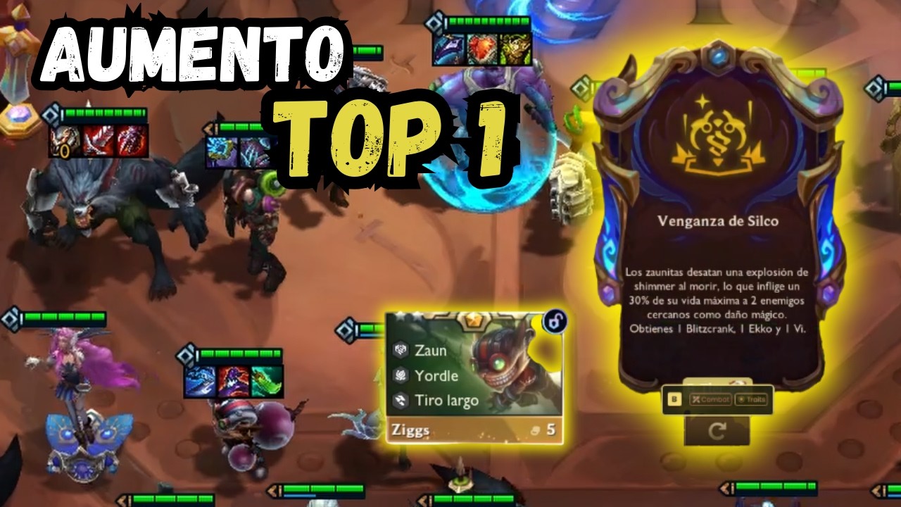 📌EL AUMENTO DE ZAUN ESTÁ ROTO 😱🔥 FREE TOP 1 | en TFT SET 16