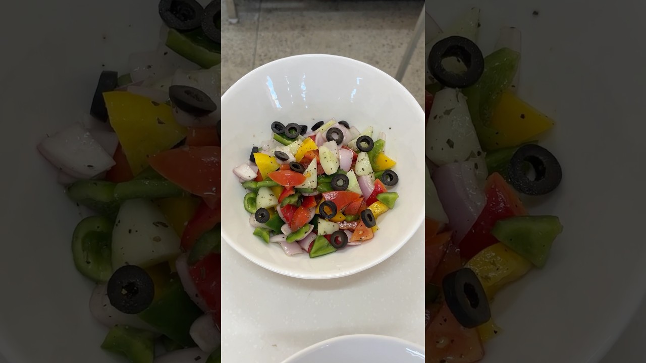 Tossed salad 🥗#shorts #youtubeshorts #salad #tossedsalad