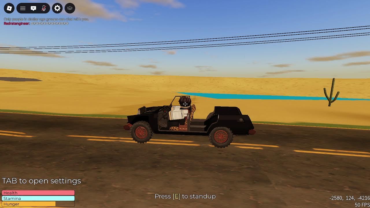Playing A Desrt Roblox