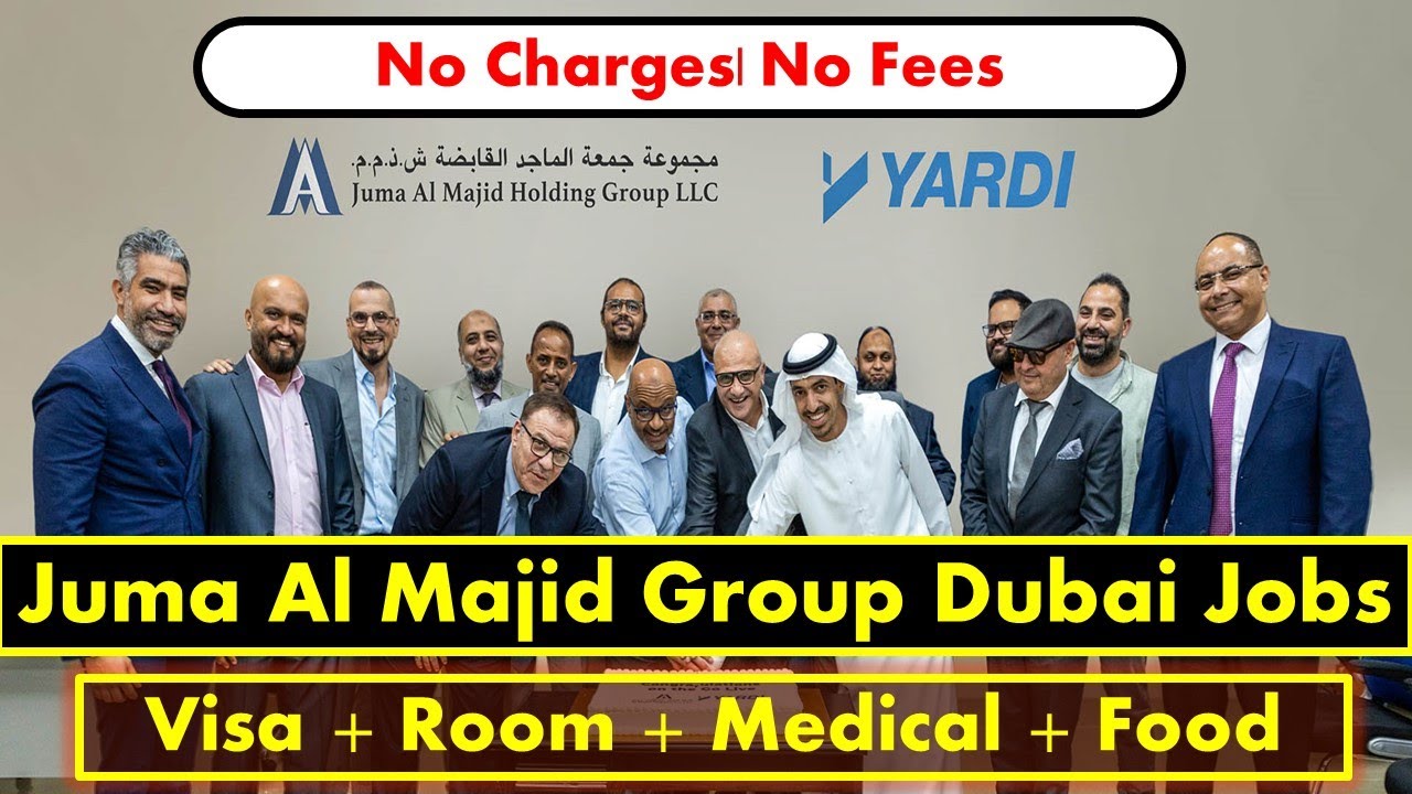 Juma Al Majid Group Jobs In Dubai With Company Visa + Room + Air Tickets 2025  #dubaijobvacancy