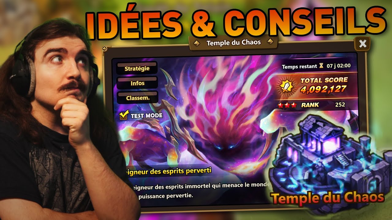 TEMPLE DU CHAOS - MA TEAM & IDÉES F2P | Summoners War Tomorrow