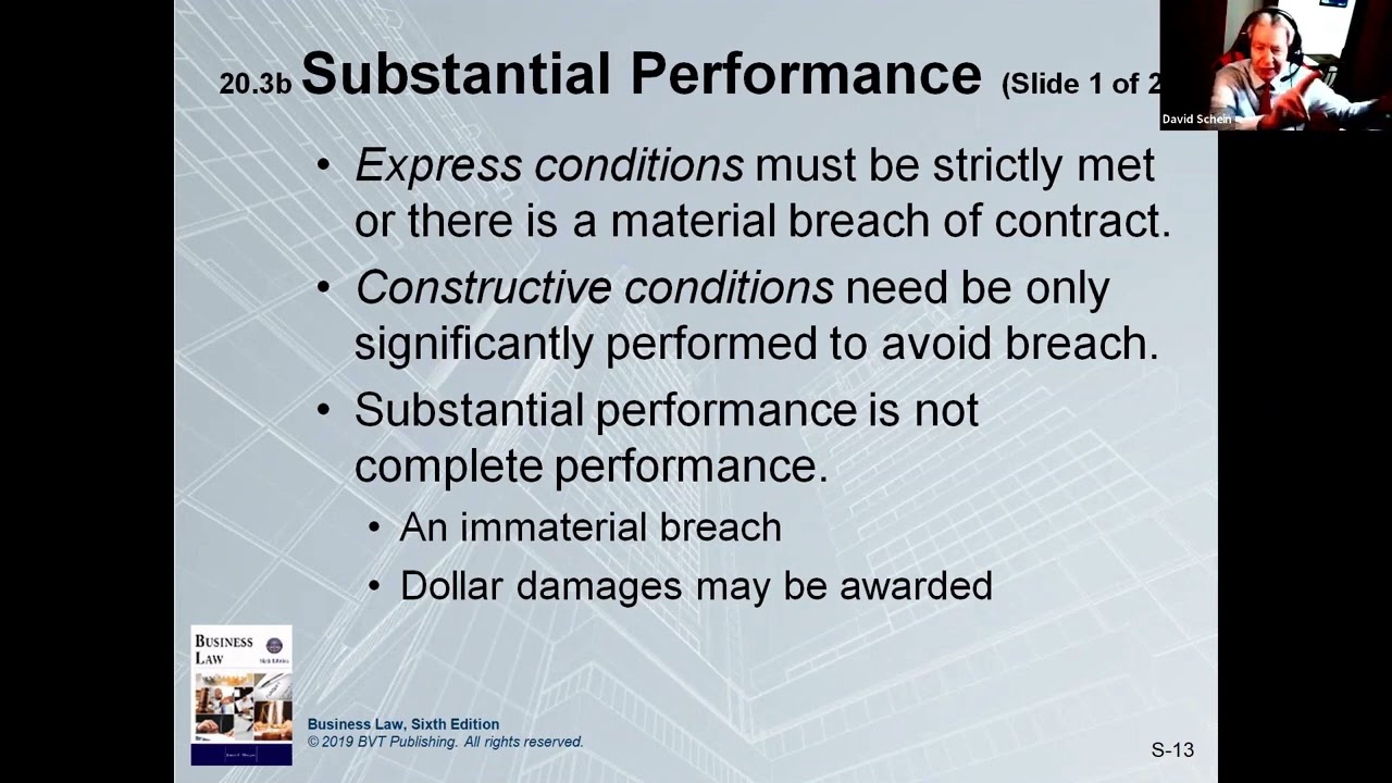 Partial Contract Performance (Business Law 101, episode 179)