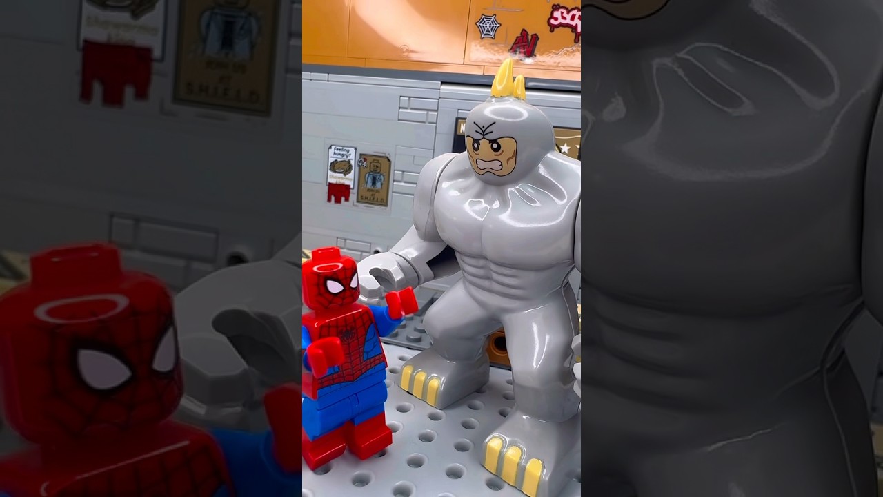 💥SPIDER-MAN ENGA&Ntilde;A A LOS 6 SINIESTROS💥 #shorts #lego #marvel #spiderman #wolverine #ironman #ucm