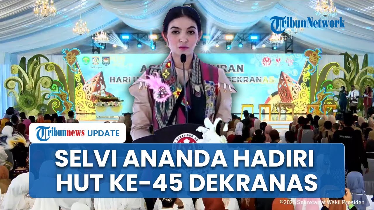 Istri Gibran Selvi Ananda Hadiri HUT Dekranas di Balikpapan, Bagi-bagi Kacamata ke Ibu-ibu
