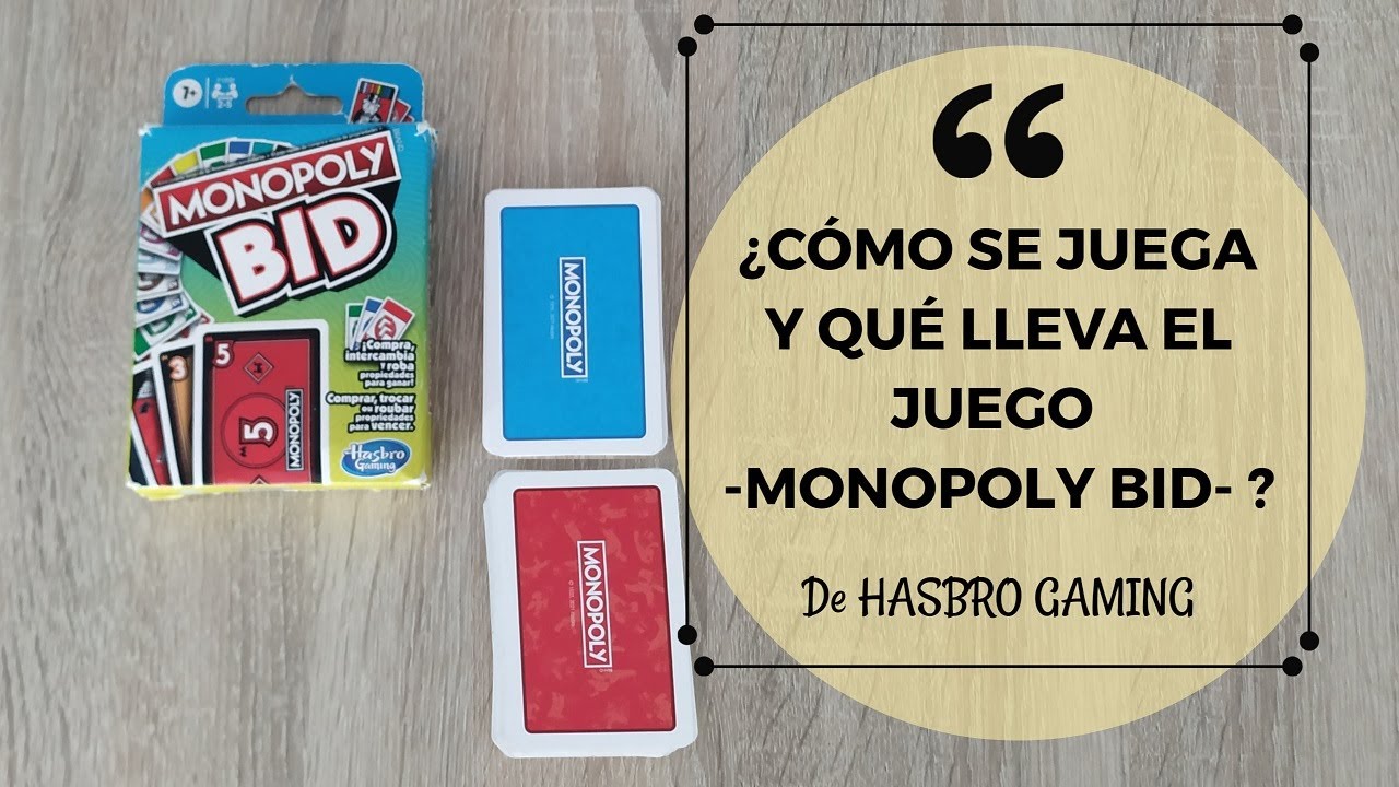 Como se juega a Monopoly Bid