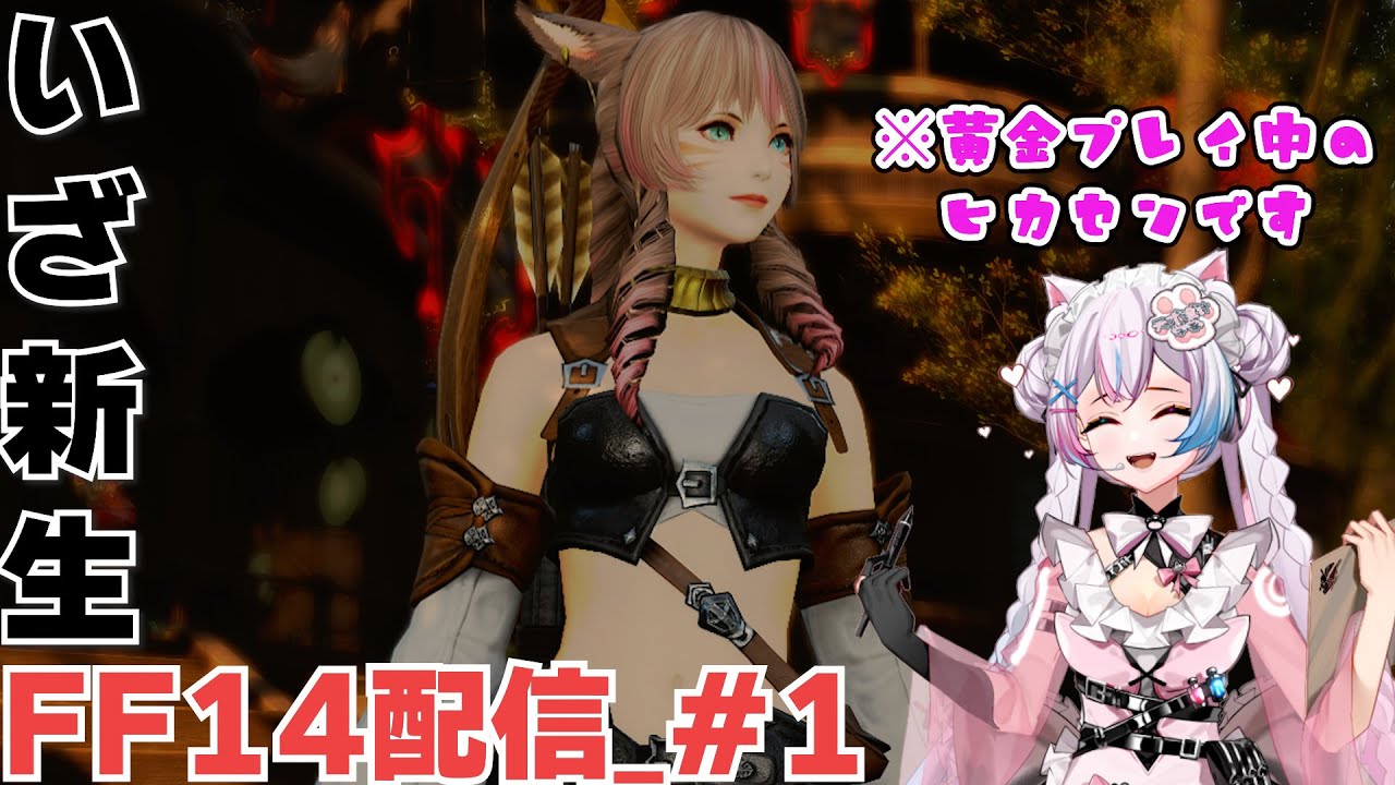 【FF14】#1 ファイナルファンタジーXIVを始めます！【ROM専・初見さん・コメント大歓迎】