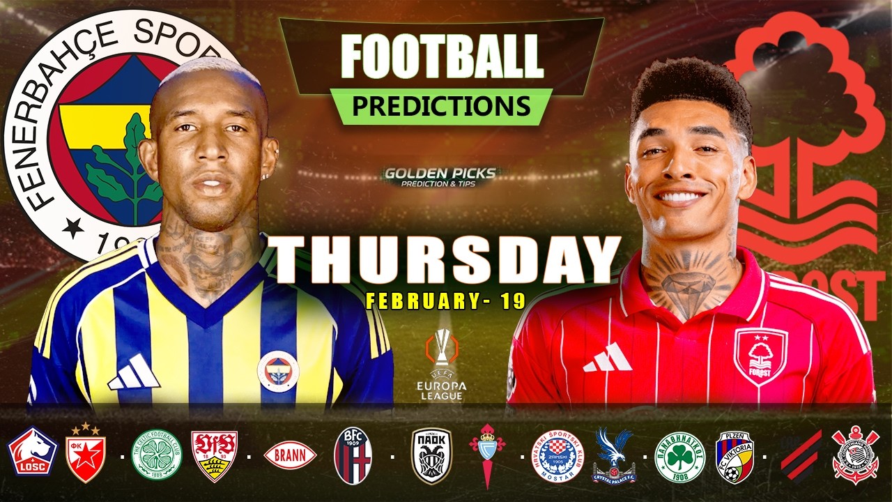 Football Predictions Today 19 February  | Possible Scores, Corners & Cards | Golden Picks Plus