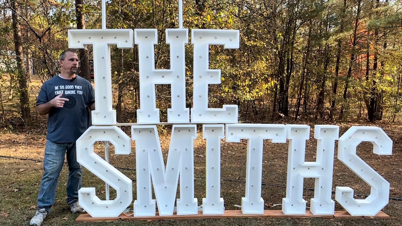 How To Stack Marquee Letters
