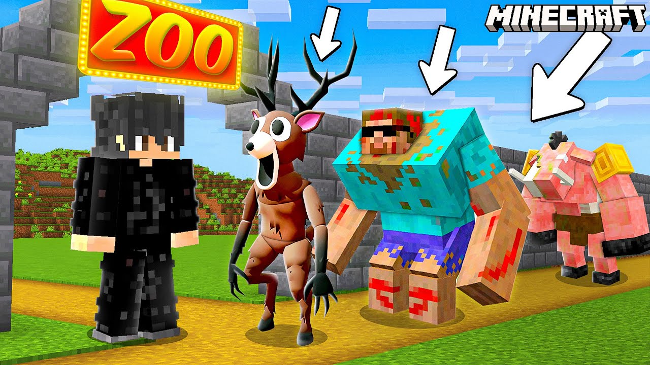 I Opened a Zoo with ALL FAMOUS MOB in Minecraft