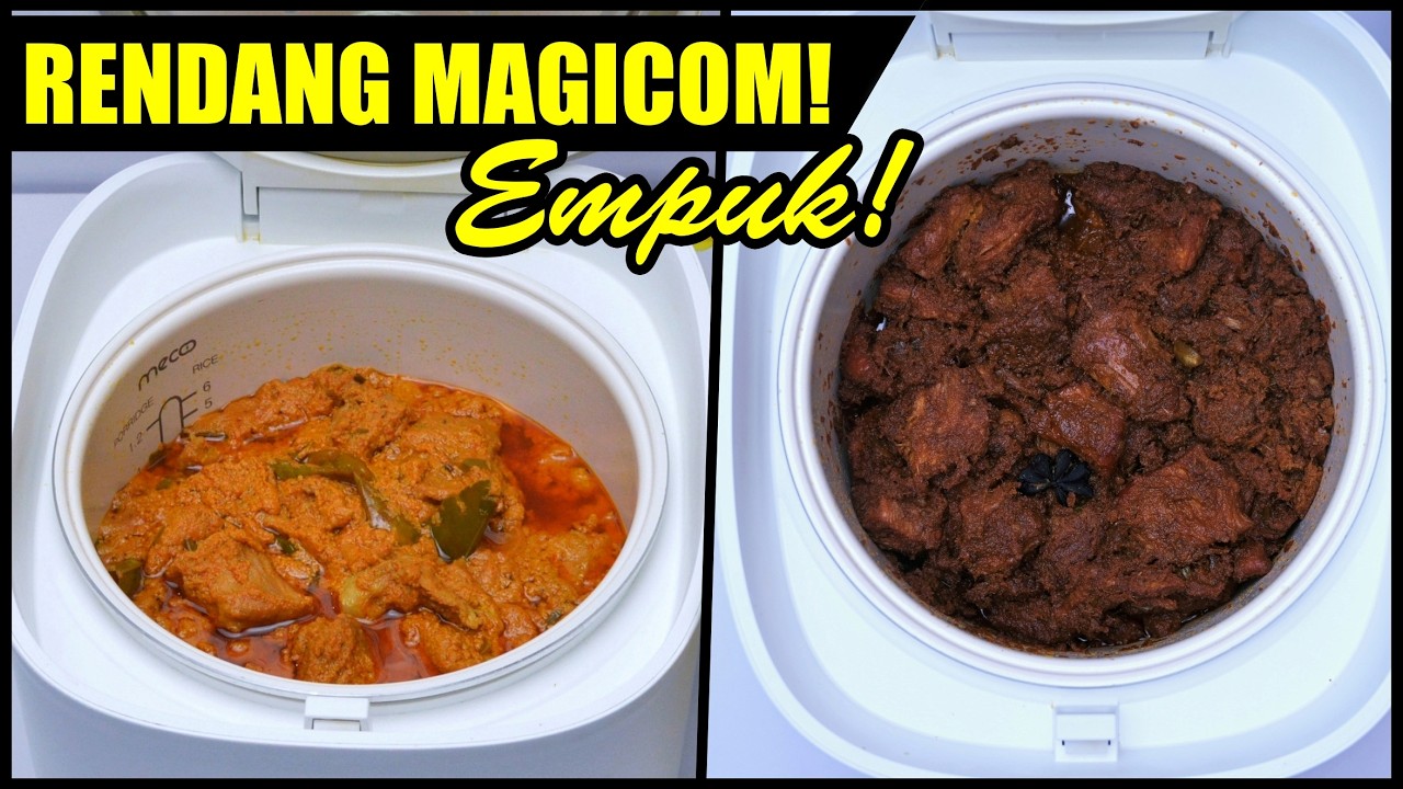 SUPER EMPUK & BUMBU MERESAP! RENDANG RICE COOKER