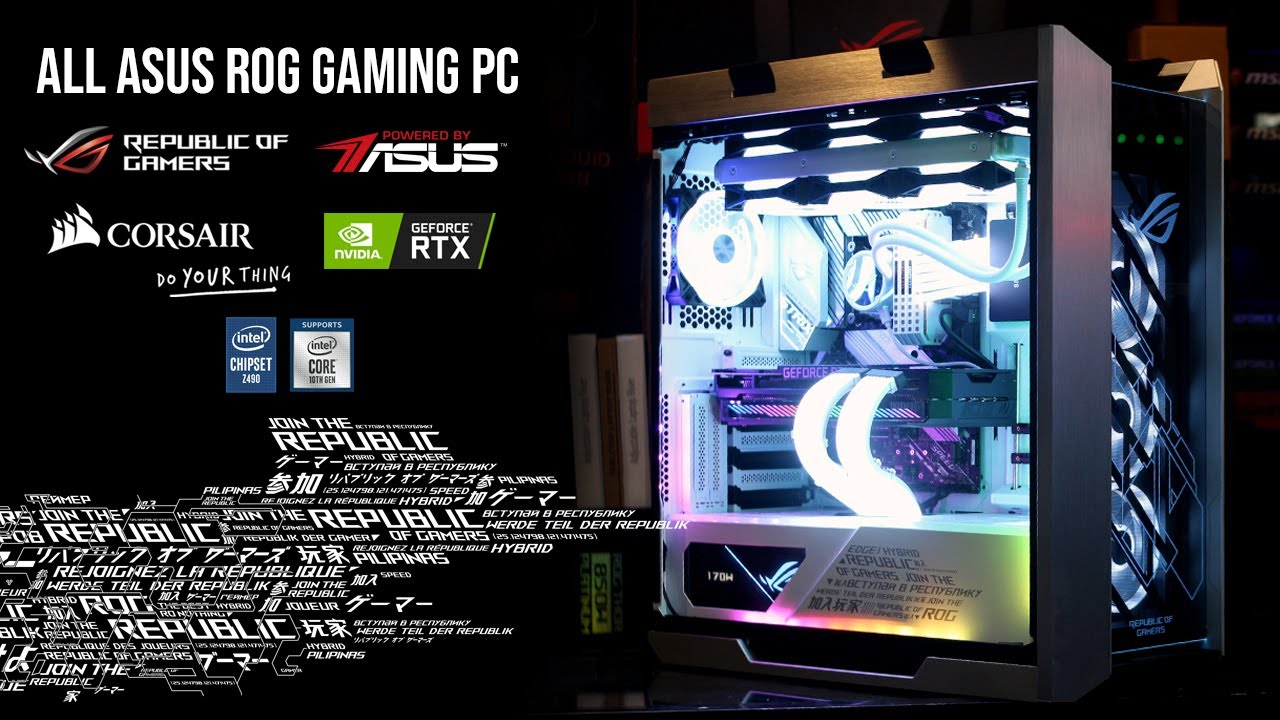 FULL PC BUILD LOG - ALL ROG WHITE GAMING PC i9 10900K , ROG STRIX RTX 3080, ROG HELIOS WHITE