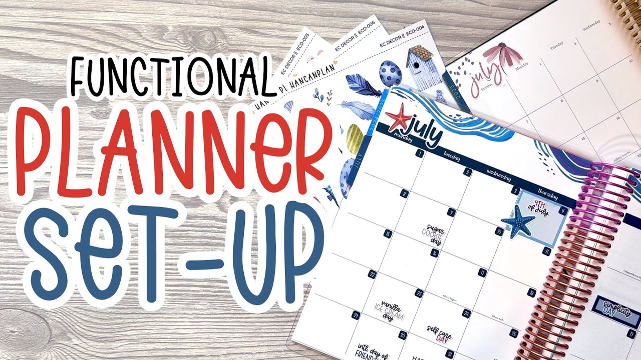 EASY PLANNER SET UP | Functional Stickers that Work for You!