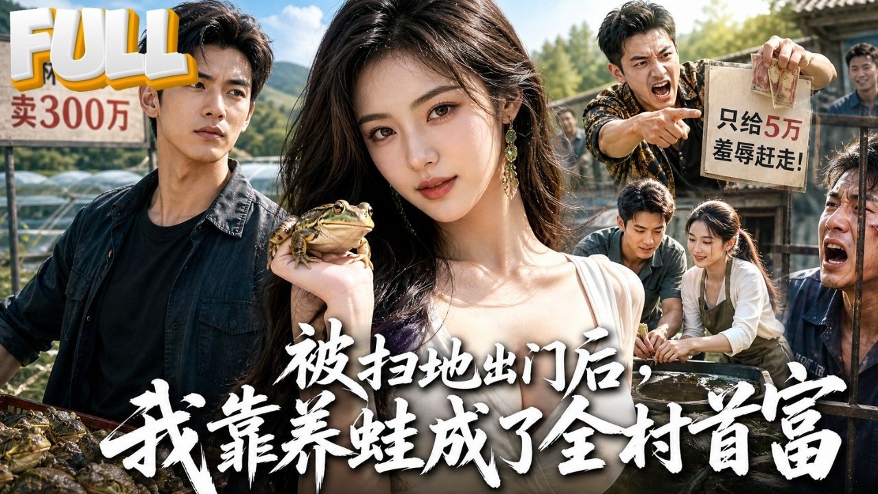 【完结】养林蛙两年卖300万，小舅子只给他5万羞辱赶走！他借8万对面开棚，靠真本事逆袭成致富带头人！