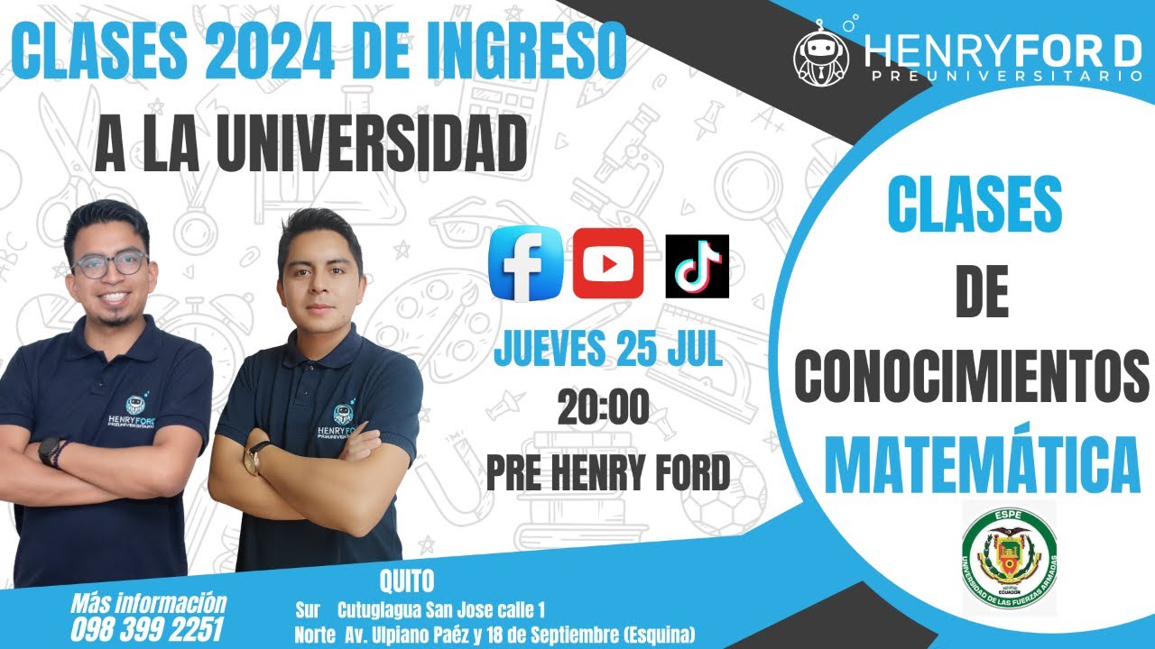 Clases de Conocimientos Matemática | Conjuntos| Ingreso a la Universidad 2024 |Clase N°25