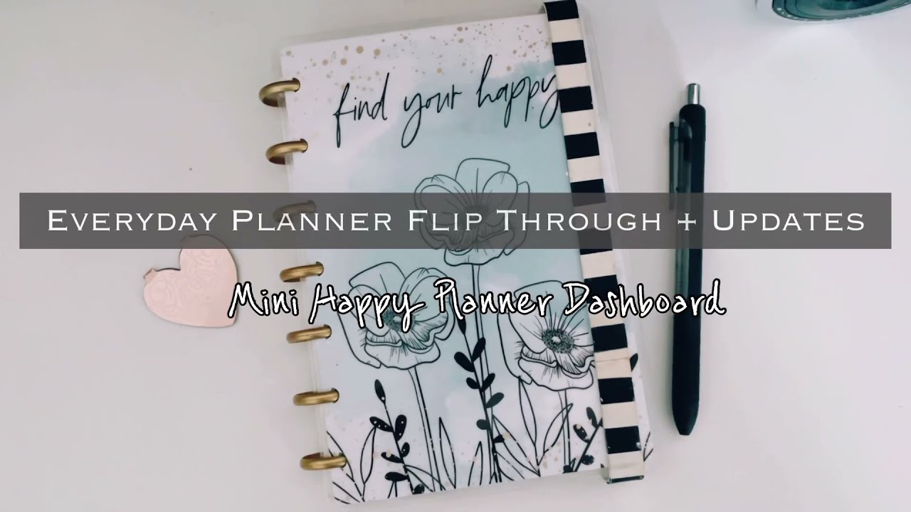 Everyday Planner Flip Through + Updates - Mini Happy Planner Dashboard