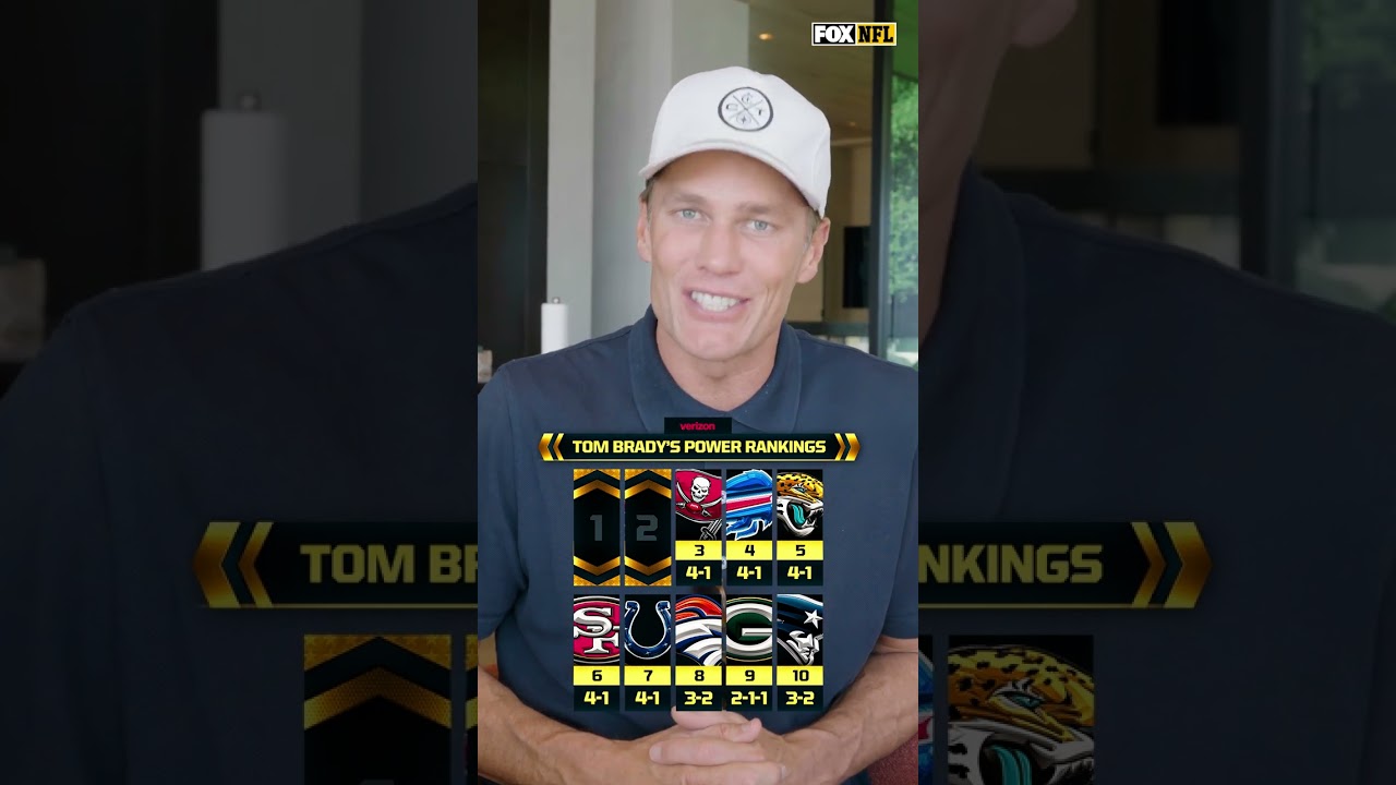 Tom Brady's Top 10 Teams for Week 5 🍿 #NFL #football