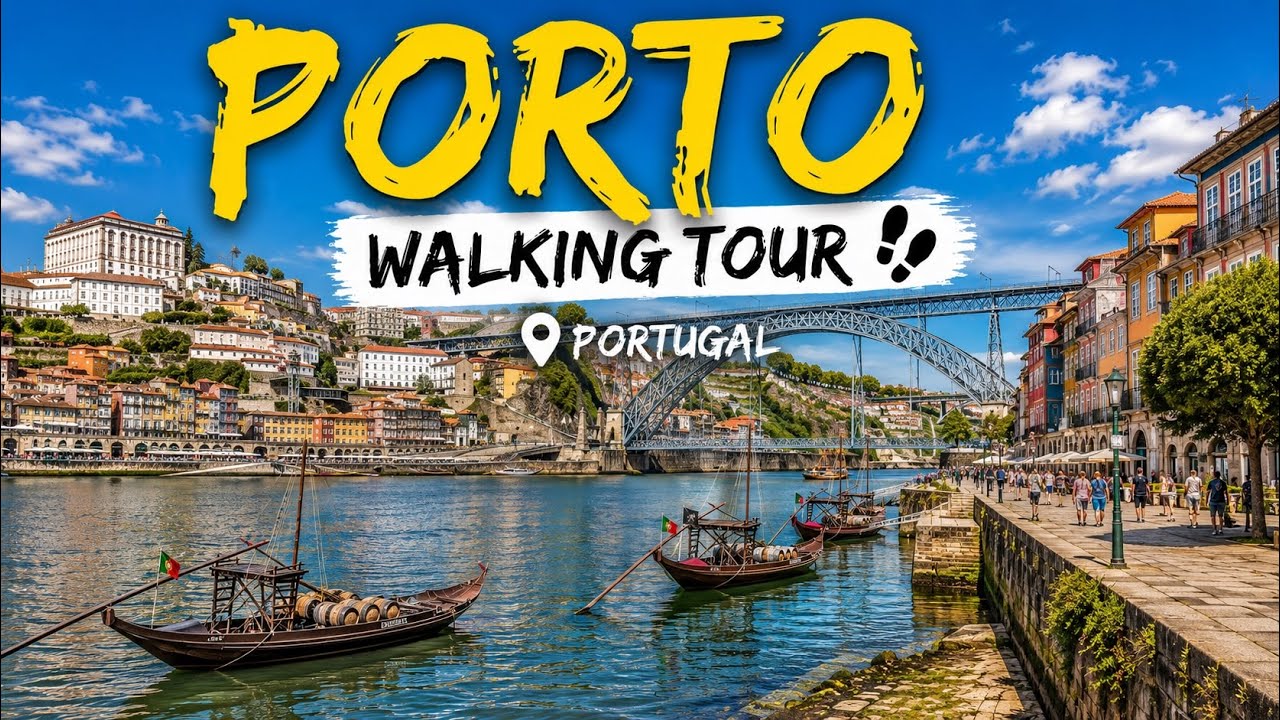 Porto Portugal 4K | Ultimate Walking Tour Through Historic Old Town