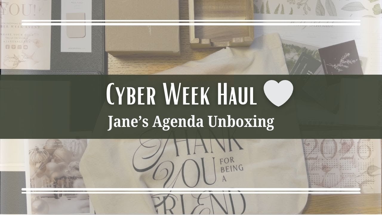 ✨ Покупки Jane’s Agenda на Кибернеделе 2025 | Распаковка обложек для ежедневника, закладок и бесп...
