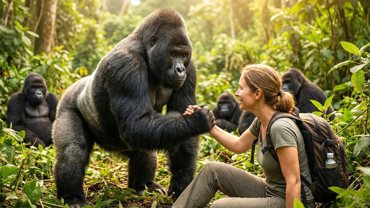 A Gorilla Protected a Fallen Tourist from His Own Troop. What Happens Next Is Unbelievable!