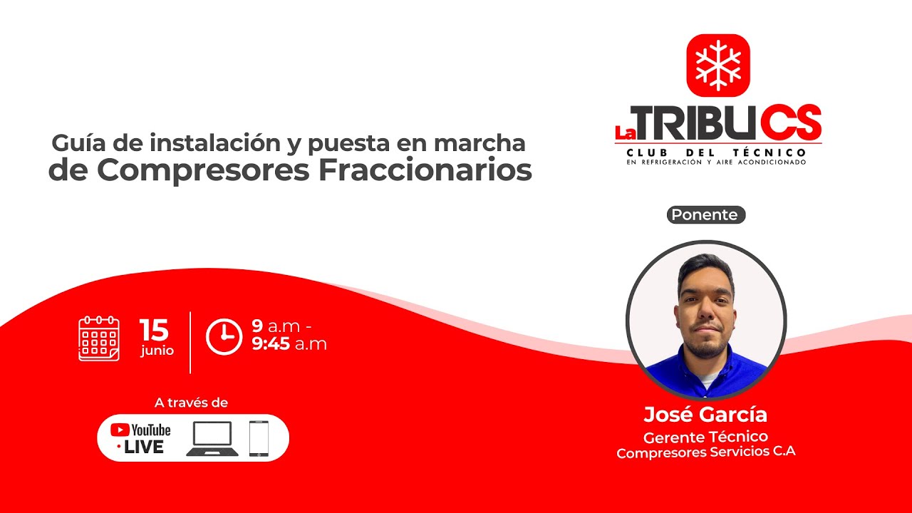 Guía de instalación y puesta en marcha de Compresores Fraccionarios