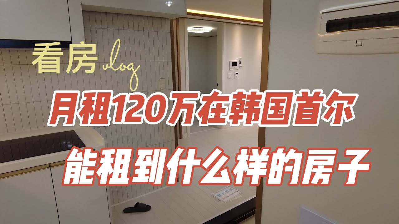 韩国租房vlog/月租120万在韩国首尔能找到什么样的房子？/陪我一起找房子/韩国的月租房竟然都这么贵？/带大家看韩国的房价