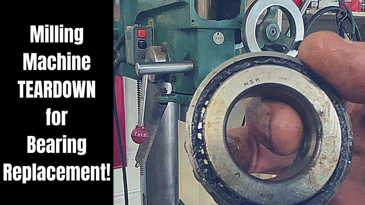 JET-16 Milling Machine TEARDOWN for Spindle Bearing Replacement