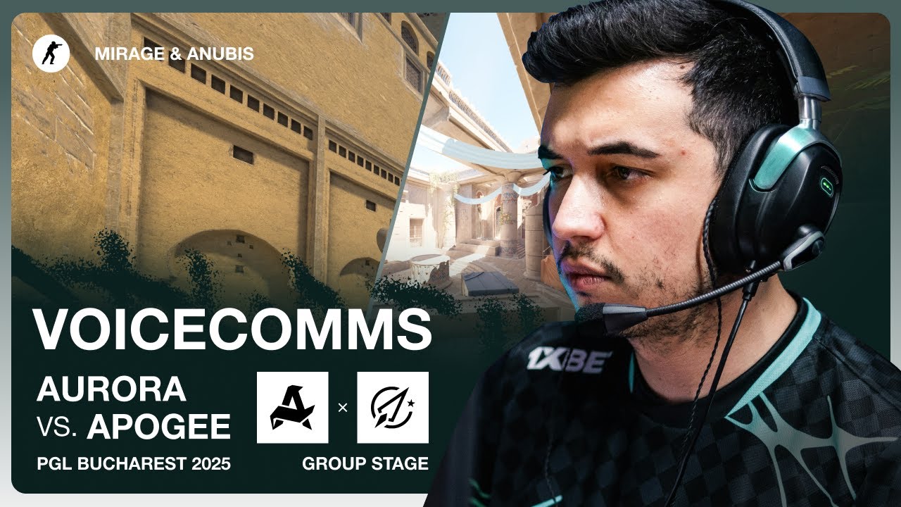 Aurora vs. Apogee | VOICECOMMS | PGL Bucharest 2025 (ENG SUBS)